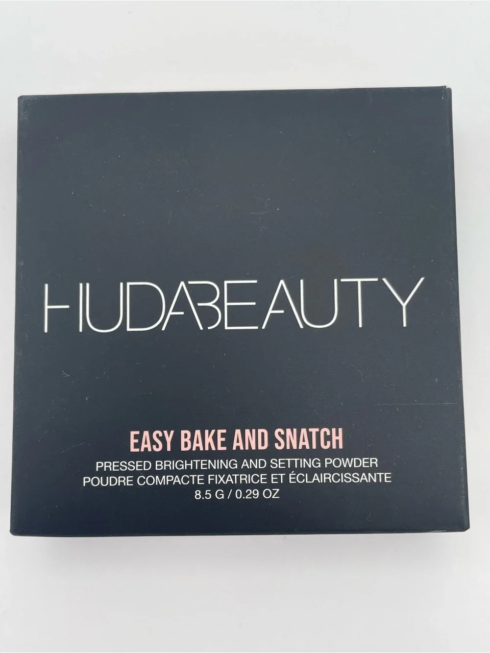 Huda Beauty Glowish Pressed Powder in Light & Easy Bake & Snatch Pressed Powder